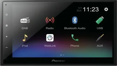 Produktbild von Autoradio Multimedia Pioneer 2 DIN, 6.8 Zoll Touchscreen, DAB+, USB, Rückfahrkamera Eingang DMH-A340DAB
