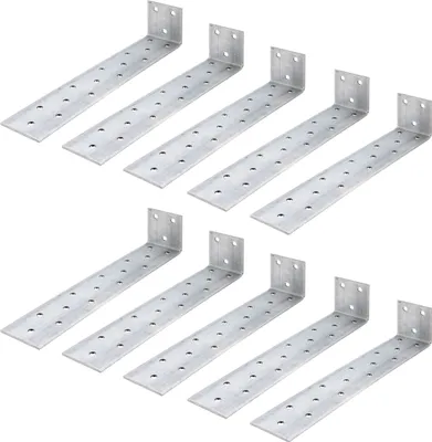 Image de Alberts 847364 Ancrage en acier plat pour béton, galvanisé sendzimir, à sceller, 400 x 40 x 40 mm, set de 10 pièces