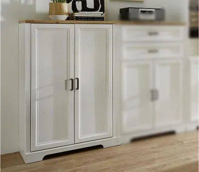 Produktbild von Aktenschrank 11 Jasmin Pinie hell weiß Akzente Artisan Eiche ca. 86x38