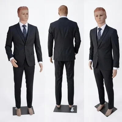 Zdjęcie produktu dla Manekin Męski Pełnopostaciowy Wystawowy Sklepowy Odzieżowy 185 cm, Obraz wygenerowany przez AI