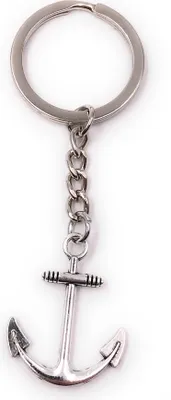 Zdjęcie produktu dla Brelok do kluczy Onwomania z prostą metalową zawieszką w kształcie kotwicy
