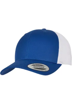 Image de Yupoong Retro Trucker Snapback Cap royal/blanc
