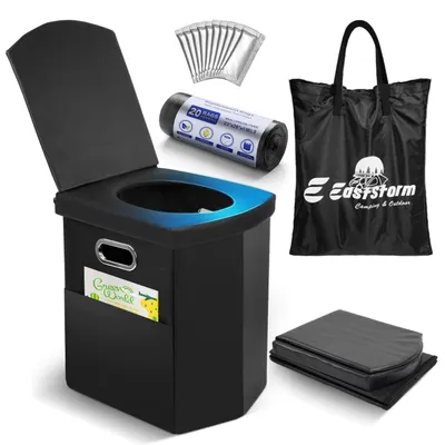 Image de Toilettes portables pliables pour le camping et les situations d'urgence