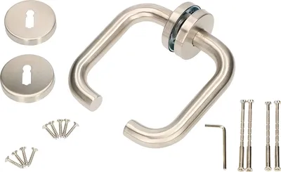 Produktbild von KOTARBAU® Rosettengarnitur 140 mm Edelstahl A BB–Buntbart Universal