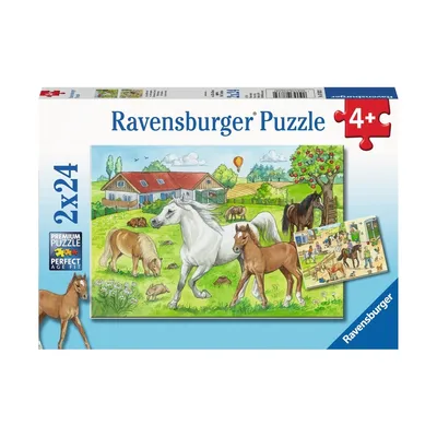 Obrázok produktu pre Ravensburger 7833 Puzzle Na konskej farme 2 X 24 dielikov 7833