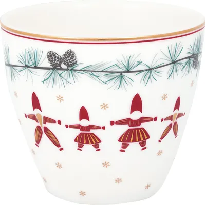 Produktbild von Greengate Juana Latte Cup white 0,35l
