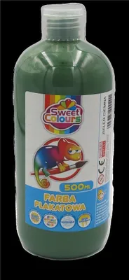 Produktbild von Farba plakatowa ciemnozielona 500ml