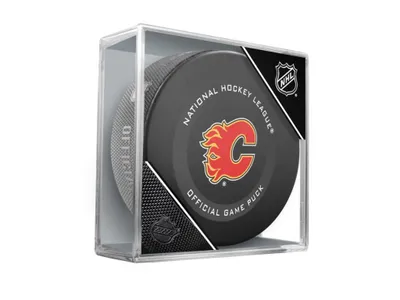 Immagine prodotto di Disco da hockey NHL Official Game Puck (1 pezzo), Calgary Flames