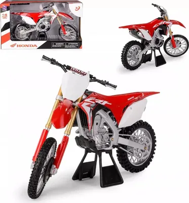 Zdjęcie produktu dla Honda Crf450R 2018 Duży Motor Motocykl Skala 1:6 Metalowy Motocykl New Ray