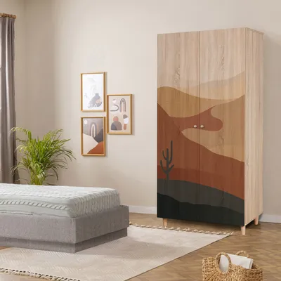 Immagine prodotto di Skye Decor, Lidya 2 -905, armadio, Sonomo, 100 % PANNELLI DI PARTICELLE RIVESTITI IN MELAMMINA, 90 x 52 x 192 cm