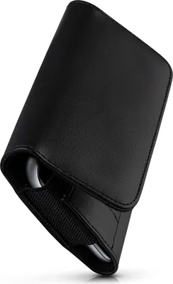 Produktbild von moex® Handy Quertasche kompatibel mit Gigaset GS110 - Hülle mit Gürtelclip, Schwarz