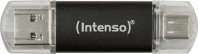 Obrázok produktu pre Intenso Twist Line, 16 GB, USB Type-A / USB Type-C, 3.2 Gen 1 (3.1 Gen 1), 70 MB/s, Čiapky, Antracit