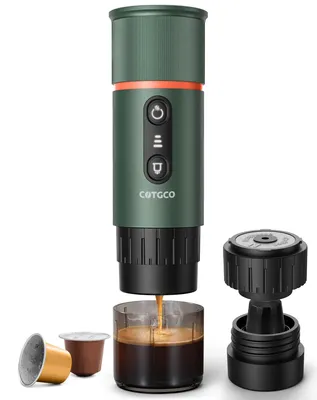 Tragbare Espressomaschine 20 bar, 13500 mAh, 80 ml, Grün