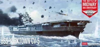 Image de Maquette de bateau 14229 - USS Yorktown CV-5 "Bataille de Midway" (1:700)