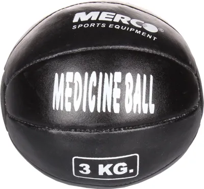 Produktbild von Schwarzer Leder-Medizinball, 3 kg