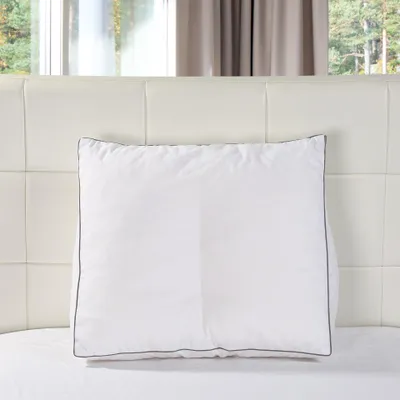 Produktbild von Bettsitzkissen Polydaun – inklusive abnehmbarem Bezug in Weiß - 65x50x30 cm