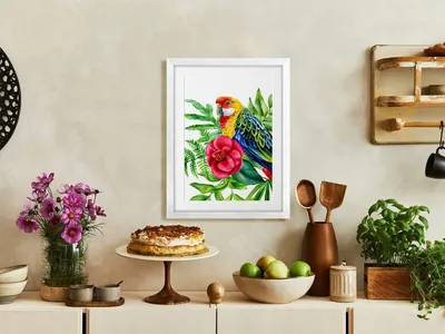 Produktbild von MG Design Weiß Bilderrahmen 30 x 40 cm - Aus echtem Holz mit Acrylglas, zum Aufhängen & Aufstellen, für Fotos, Poster & Puzzle