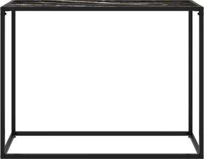 Produktbild von vidaXL Konsolentisch Schwarz 100x35x75 cm Hartglas