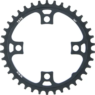 Produktbild von SunRace Kettenblatt CRMX08 Narrow Wide, 38Z schwarz, Ø = 96mm, 11-fach