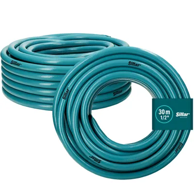 Produktbild von Sillar Gartenschlauch 30 m 1/2" 4-lagig verstärkt – UV-beständiger Wasserschlauch für Garten