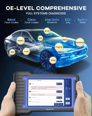 Produktbild von VO7S - OBD2-Scanner - Diagnosecomputer - Autodiagnosegerät - Fehlercode-Löschgerät