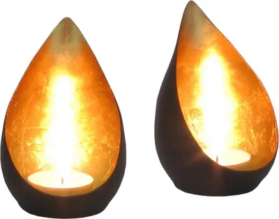 Produktbild von Goldlicht Flame bronze/gold 11 cm