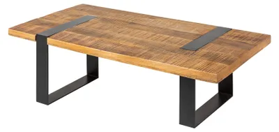 Image de Table basse 100 cm en bois, design moderne pour le salon - ACHETER MAINTENANT