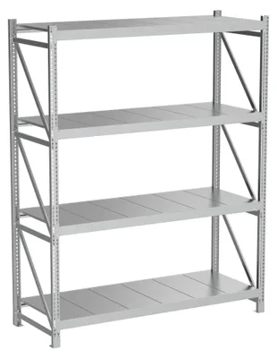 Productafbeelding van Povag Stellingkast Metaal - Magazijnstelling 200x160x60 cm - 600 kg - 4 niveaus