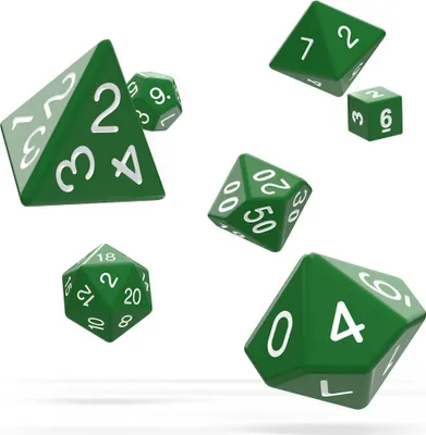 Produktbild von Oakie Doakie Dice Würfel RPG-Set Solid - Grün (7)