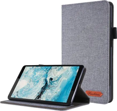 Zdjęcie produktu dla Etui na tablet König Design kompatybilne z Lenovo Tab M7 (2. generacji) Fabric Smart Cover Case Grey