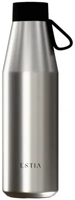 Obrázok produktu pre ESTIA – Izolovaná fľaša na vodu, 500 ml, strieborná, z nehrdzavejúcej ocele, fľaša na pitie