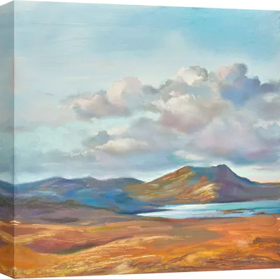 Obrázok produktu pre Krajinomaľba na plátne - Nel Whatmore - Obloha a hory - 70X70 cm