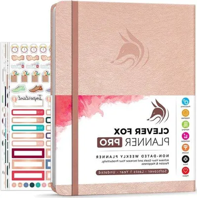 Image de Agenda hebdomadaire et mensuel rose, format A4