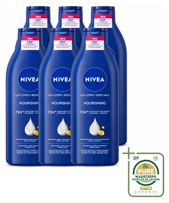 Productafbeelding van 6 x NIVEA Body Lotion - voor droge tot zeer droge huid - 400 ml - Voordeelverpakking - 6 stuks
