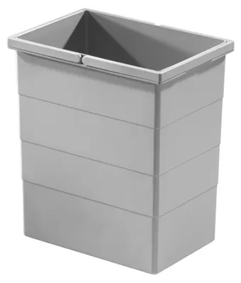 Zdjęcie produktu dla Kosz wewnętrzny Hailo 1076119 jasnoszary 20 litrów 320 x 226 x 350 mm 2 uchwyty