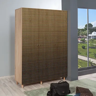 Immagine prodotto di Skye Decor, Moda-220, Armadio, Rovere Sonoma, 100% PANNELLI DI PARTICELLE RIVESTITI IN MELAMMINA, 135 x 52 x 192 cm