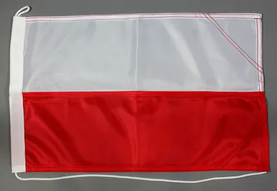 Produktbild von Bootsflagge Polen 30x45 cm Motorradflagge Bootsfahne