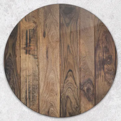 Produktbild von Glas-Herdabdeckplatten Glaskeramikkochfeld-Abdeckung Spritzschutz Glas Runden Schneidebrett fi40 cm - Dunkle Holzbrett