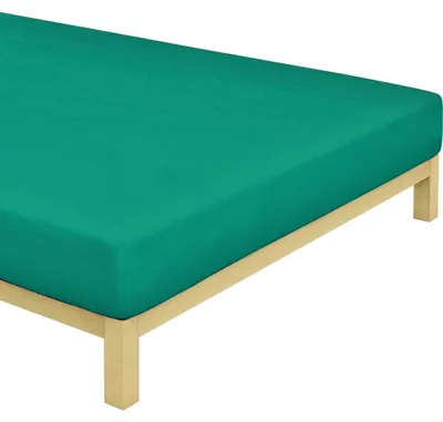 Imagen del producto de Sábana de algodón Smaradgova Zelená (Verde Esmeralda). Tamaño: 180x200 cm