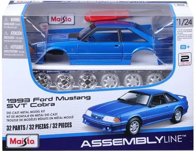 Produktbild von Maisto Ford Mustang SVT Cobra 1993 1:24 blau metallic