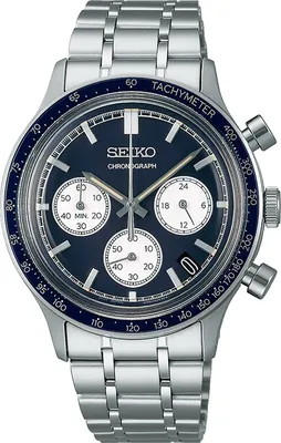 Seiko SSB477P1 Herrenuhr Chronograph Dunkelblau 1