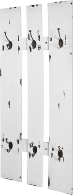 Produktbild von Wandgarderobe >23379< in weiß, MDF, Metall - 40x100x9cm (BxHxT)