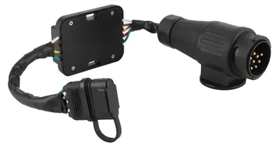 Obrázek produktu pro Připojovací konektor pro přívěs, evropský 13kolíkový na americký 4kolíkový, adaptér pro zapojení zadních světel, Plug and Play