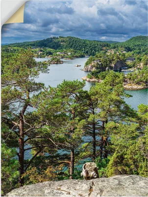 Produktbild von ARTland Wandbild, selbstklebend Landschaft auf Riveneset in Norwegen Größe: 60x80 cm