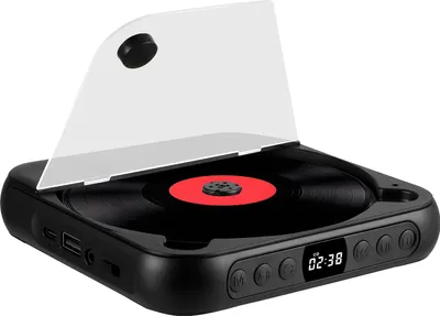 Immagine prodotto di Lettore CD portatile, connettività Bluetooth, batteria ricaricabile, nero