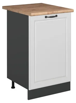 Zdjęcie produktu dla Szafki kuchenne Vicco R-Line Biały rustykalny/Antracyt 50 cm blat roboczy Dąb Goldkraft, Model 70237