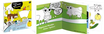 Produktbild von Interdruk Malbuch 21X21 20 Seiten mit Aufklebern Bauernhoftiere