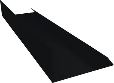 Produktbild von PRECIT Kantenwinkel Schürze Big Stone Tiefschwarz RAL 9005 2000 mm x 100 mm
