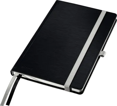 Produktbild von Leitz 44520094, Einfarbig, Schwarz, A5, 80 Blätter, Matt, 100 g/m²