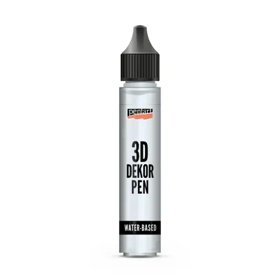 Produktbild von PENTART 3D Dekorstift, 30 ml, Silber